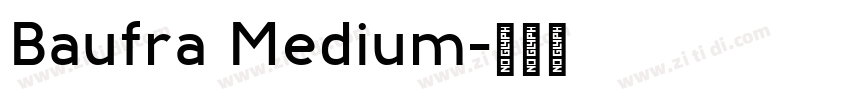 Baufra Medium字体转换